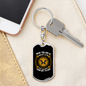 God's Gift To You Keychain Stainless Steel or 18k Gold Dog Tag Keyring-Express Your Love Gifts