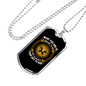 God's Gift To You Necklace Stainless Steel or 18k Gold Dog Tag 24" Chain-Express Your Love Gifts