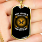 God's Gift To You Necklace Stainless Steel or 18k Gold Dog Tag 24" Chain-Express Your Love Gifts
