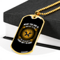 God's Gift To You Necklace Stainless Steel or 18k Gold Dog Tag 24" Chain-Express Your Love Gifts