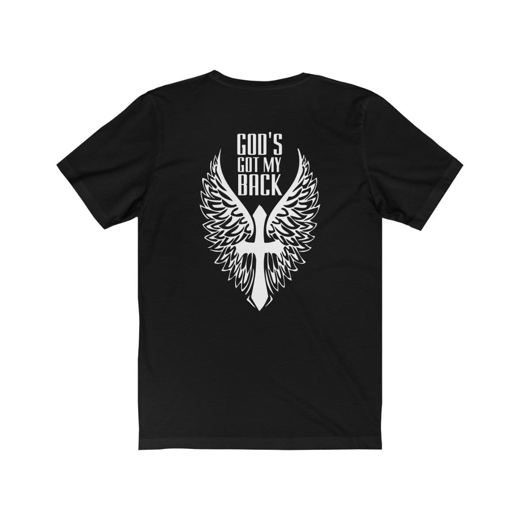 God's Got My Back Faith TShirt Bible Verse Christian Tees for Religious Gift-Express Your Love Gifts