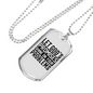 God's Promises Shine Necklace Stainless Steel or 18k Gold Dog Tag 24" Chain-Express Your Love Gifts