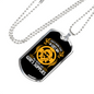 God's Supplies Necklace Stainless Steel or 18k Gold Dog Tag 24" Chain-Express Your Love Gifts