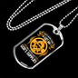 God's Supplies Necklace Stainless Steel or 18k Gold Dog Tag 24" Chain-Express Your Love Gifts