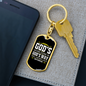 God'S Way Keychain Stainless Steel or 18k Gold Dog Tag Keyring-Express Your Love Gifts