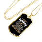 God's Way Necklace Stainless Steel or 18k Gold Dog Tag 24" Chain-Express Your Love Gifts