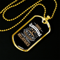 God's Way Necklace Stainless Steel or 18k Gold Dog Tag 24" Chain-Express Your Love Gifts