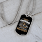 God's Way Necklace Stainless Steel or 18k Gold Dog Tag 24" Chain-Express Your Love Gifts