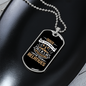 God's Way Necklace Stainless Steel or 18k Gold Dog Tag 24" Chain-Express Your Love Gifts