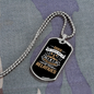 God's Way Necklace Stainless Steel or 18k Gold Dog Tag 24" Chain-Express Your Love Gifts