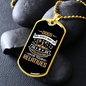 God's Way Necklace Stainless Steel or 18k Gold Dog Tag 24" Chain-Express Your Love Gifts