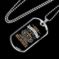 God's Way Necklace Stainless Steel or 18k Gold Dog Tag 24" Chain-Express Your Love Gifts