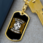 God's Will Keychain Stainless Steel or 18k Gold Dog Tag Keyring-Express Your Love Gifts