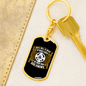God's Will Keychain Stainless Steel or 18k Gold Dog Tag Keyring-Express Your Love Gifts