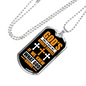 God's Will Necklace Stainless Steel or 18k Gold Dog Tag 24" Chain-Express Your Love Gifts