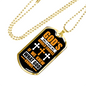 God's Will Necklace Stainless Steel or 18k Gold Dog Tag 24" Chain-Express Your Love Gifts