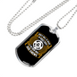 God'S Will We Choose Necklace Stainless Steel or 18k Gold Dog Tag 24" Chain-Express Your Love Gifts