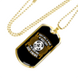God'S Will We Choose Necklace Stainless Steel or 18k Gold Dog Tag 24" Chain-Express Your Love Gifts