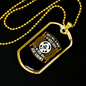God'S Will We Choose Necklace Stainless Steel or 18k Gold Dog Tag 24" Chain-Express Your Love Gifts