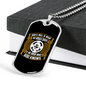 God'S Will We Choose Necklace Stainless Steel or 18k Gold Dog Tag 24" Chain-Express Your Love Gifts