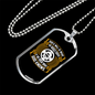 God'S Will We Choose Necklace Stainless Steel or 18k Gold Dog Tag 24" Chain-Express Your Love Gifts