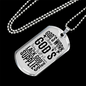 God's Work Done Necklace Stainless Steel or 18k Gold Dog Tag 24" Chain-Express Your Love Gifts