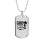 God Success Necklace Stainless Steel or 18k Gold Dog Tag 24" Chain-Express Your Love Gifts