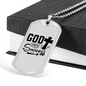 God Success Necklace Stainless Steel or 18k Gold Dog Tag 24" Chain-Express Your Love Gifts