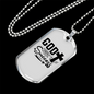 God Success Necklace Stainless Steel or 18k Gold Dog Tag 24" Chain-Express Your Love Gifts