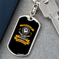 God We Believe In Keychain Stainless Steel or 18k Gold Dog Tag Keyring-Express Your Love Gifts