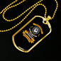 God We Believe In Necklace Stainless Steel or 18k Gold Dog Tag 24" Chain-Express Your Love Gifts