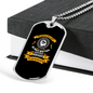 God We Believe In Necklace Stainless Steel or 18k Gold Dog Tag 24" Chain-Express Your Love Gifts