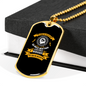 God We Believe In Necklace Stainless Steel or 18k Gold Dog Tag 24" Chain-Express Your Love Gifts