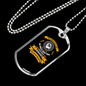 God We Believe In Necklace Stainless Steel or 18k Gold Dog Tag 24" Chain-Express Your Love Gifts