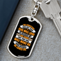God Will Love Us Keychain Stainless Steel or 18k Gold Dog Tag Keyring-Express Your Love Gifts