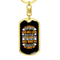 God Will Love Us Keychain Stainless Steel or 18k Gold Dog Tag Keyring-Express Your Love Gifts