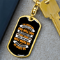God Will Love Us Keychain Stainless Steel or 18k Gold Dog Tag Keyring-Express Your Love Gifts