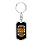 God Will Love Us Keychain Stainless Steel or 18k Gold Dog Tag Keyring-Express Your Love Gifts