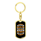 God Will Love Us Keychain Stainless Steel or 18k Gold Dog Tag Keyring-Express Your Love Gifts