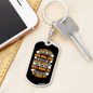 God Will Love Us Keychain Stainless Steel or 18k Gold Dog Tag Keyring-Express Your Love Gifts