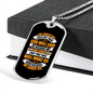 God Will Love Us Necklace Stainless Steel or 18k Gold Dog Tag 24" Chain-Express Your Love Gifts