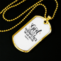 God Within Her Psalm 46:1 Necklace Stainless Steel or 18k Gold Dog Tag 24" Chain-Express Your Love Gifts