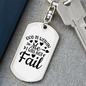 God Within Me Keychain Stainless Steel or 18k Gold Dog Tag Keyring-Express Your Love Gifts