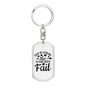 God Within Me Keychain Stainless Steel or 18k Gold Dog Tag Keyring-Express Your Love Gifts
