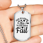 God Within Me Necklace Stainless Steel or 18k Gold Dog Tag 24" Chain-Express Your Love Gifts