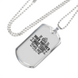 God Your Partner Necklace Stainless Steel or 18k Gold Dog Tag 24" Chain-Express Your Love Gifts