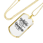 Godliness Guards The Blameless Proverbs 13:6 Necklace Stainless Steel or 18k Gold Dog Tag 24" Chain-Express Your Love Gifts