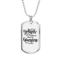 Godliness Guards The Blameless Proverbs 13:6 Necklace Stainless Steel or 18k Gold Dog Tag 24" Chain-Express Your Love Gifts