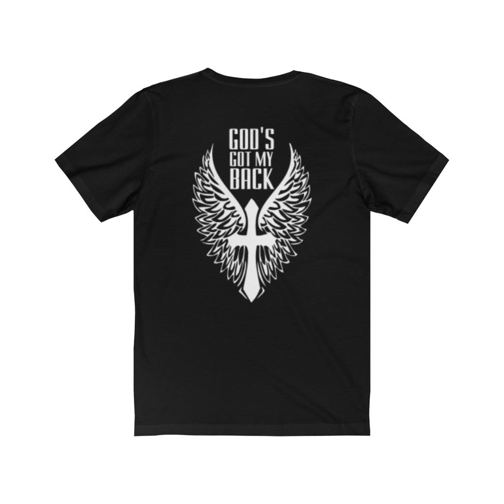 Gods Got My Back Tee Faith T-Shirt Bible Verse Christian Shirt Jesus Got My Back-Express Your Love Gifts