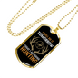 Going Hunting Today Necklace Stainless Steel or 18k Gold Dog Tag 24" Chain-Express Your Love Gifts